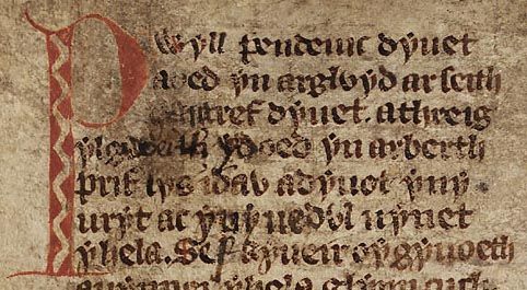 An extract from the White Book of Rhydderch, mid 14th century