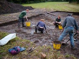 Mopping up Mark Lodwick's trench