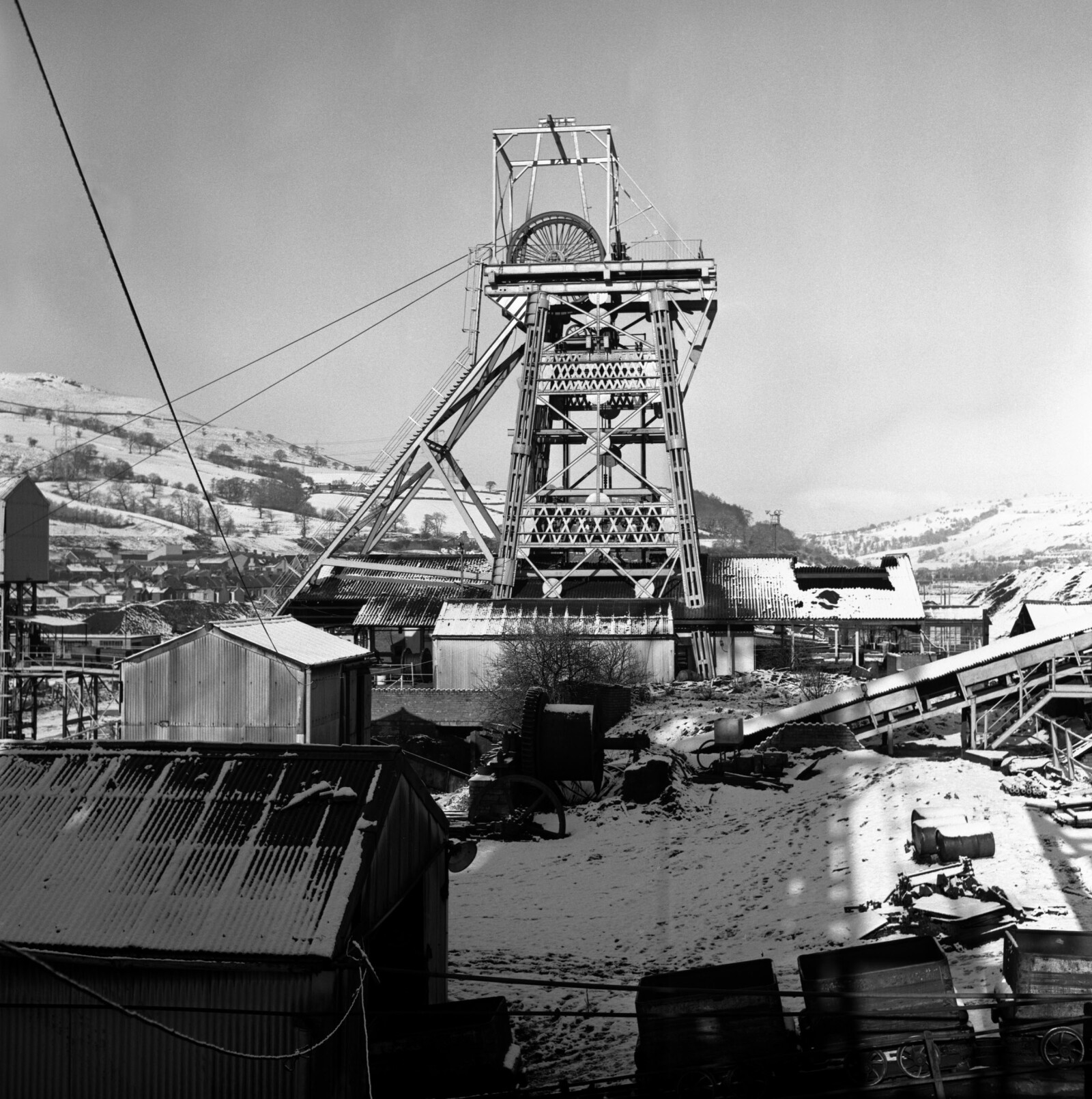 Merthyr Vale Colliery downcast shaft, c.1980