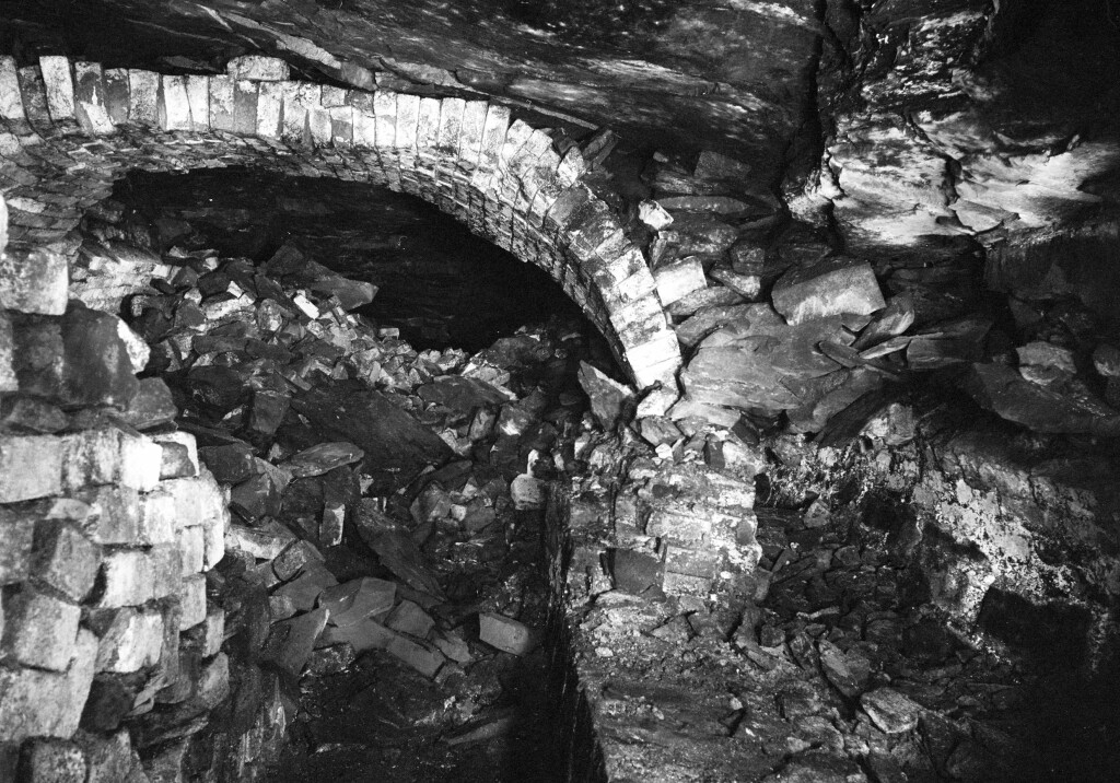 Ty Mawr Colliery, the remains of an underground ventilation furnace which date back to the late 1870s.