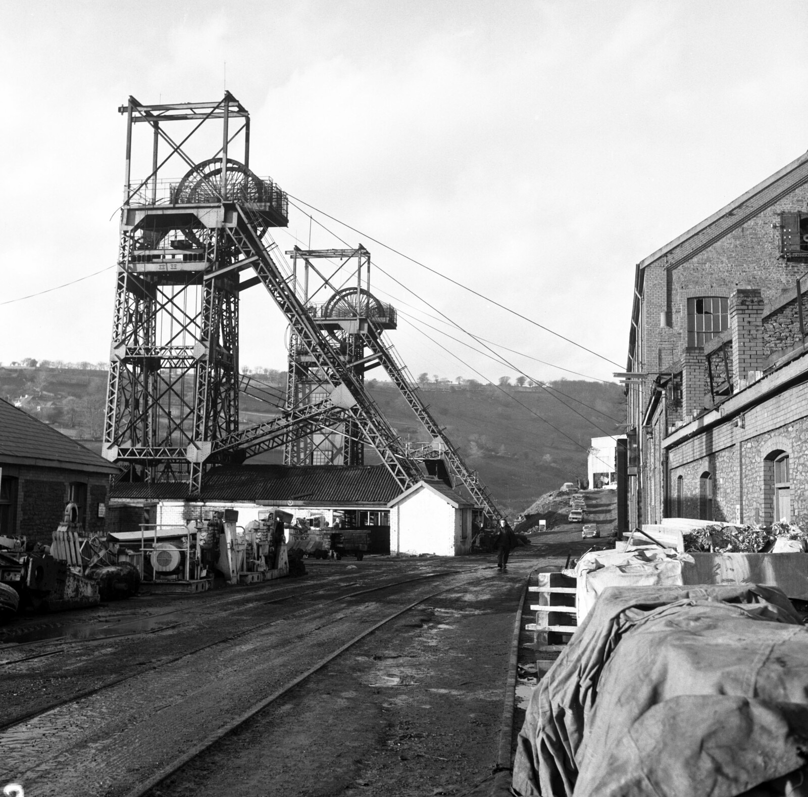 Markham Colliery yard, 1977