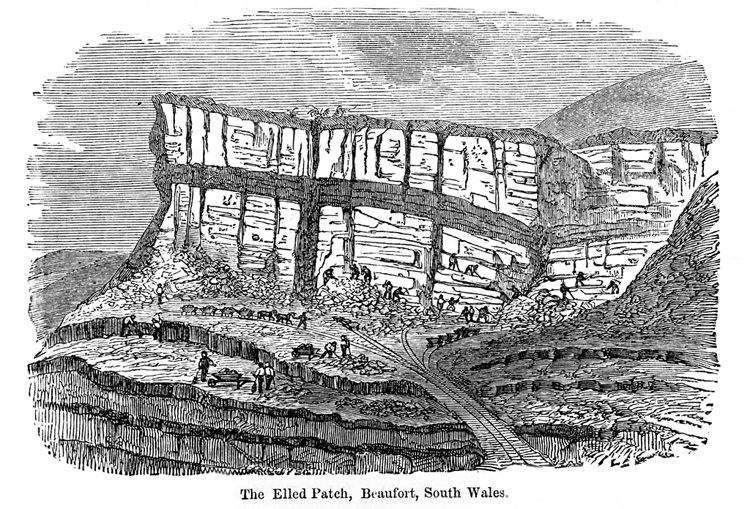 The earliest coal and ironstone mines were 