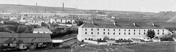 4.	The Ebbw Vale Company built many rows of homes for its workers, Gantra Row, intended for colliers, accommodated one family in the upper two floors of each house and another in the basement.  