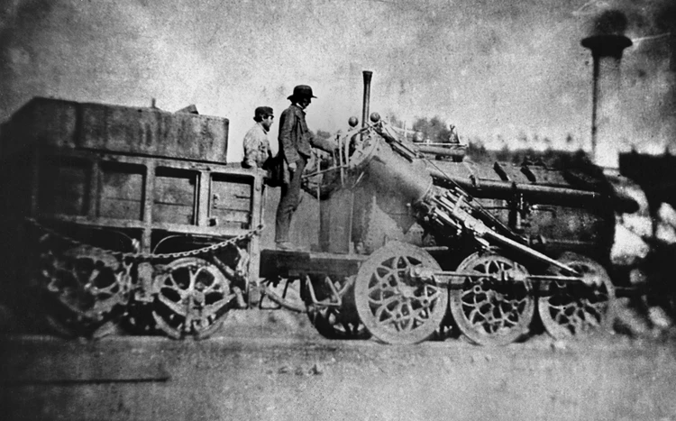 Tredegar Iron Company's locomotive 'St David' in 1854.