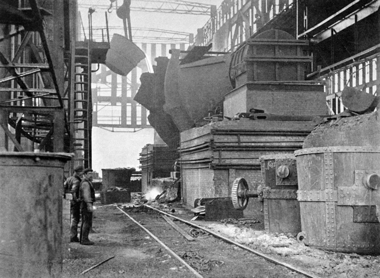 750-ton hot metal receiver in the Bessemer Steel Works