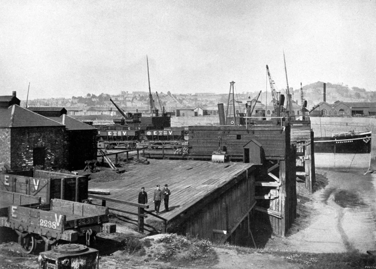 The company owned four wharves at Newport to import iron ore and pit props and to export iron and steel