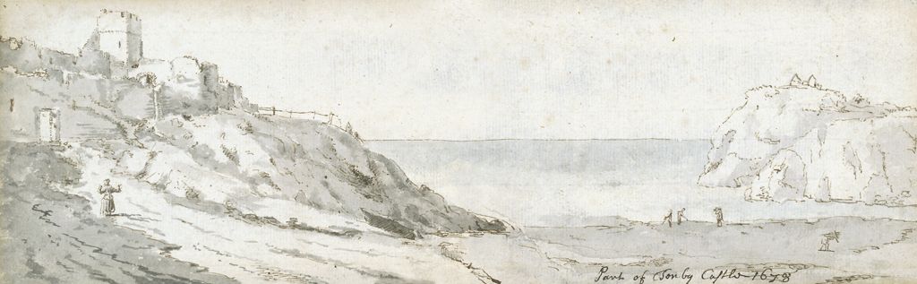 <em>Tenby Cliffs</em> (1678), Francis Place.