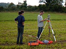 Mark Lodwick starts work on the survey