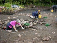 The area around the oven in the Spring Trench