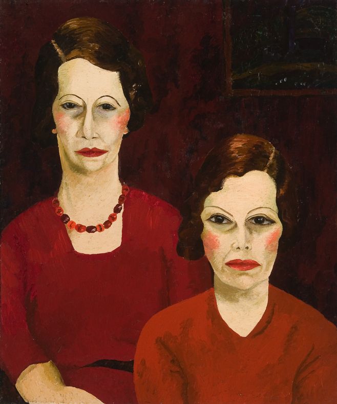 NMW A 29292, Cedric Morris, Two Sisters, 1935, '© Cedric Morris Estate'