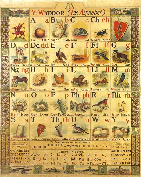 Welsh Alphabet Chart