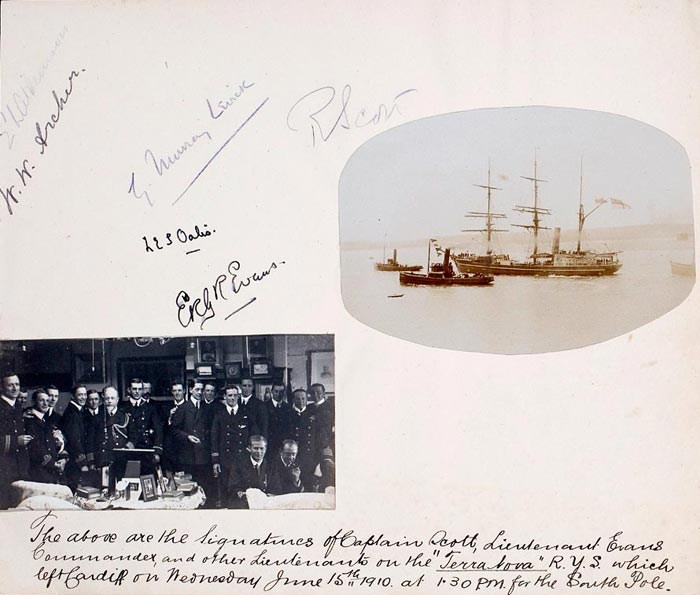 Sailing towards Antarctica, June 1910