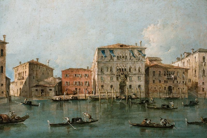 View of the Palazzo Loredan dell'Ambasciatore on the Grand Canal, Venice [after cleaning]