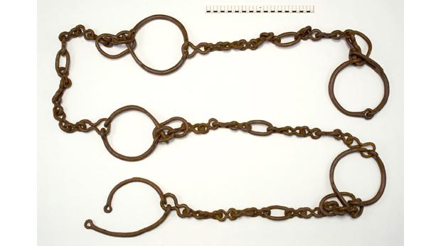 Iron slave-chain from Llyn Cerrig Bach, Anglesey