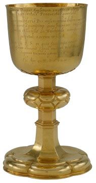 communion chalice of Guinea gold