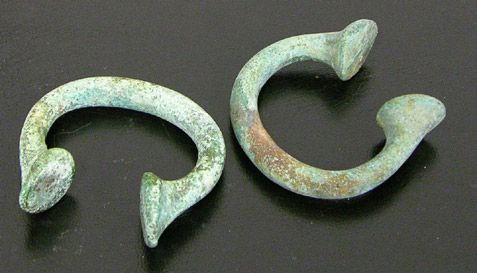 Welsh copper would have been used to make the brass for these manillas at Birmingham or Bristol.