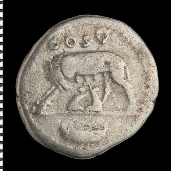 Wolf with Romulus and Remus [Domitian Caesar]