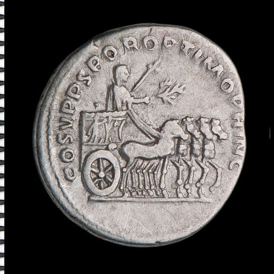 Trajan in a triumphal procession