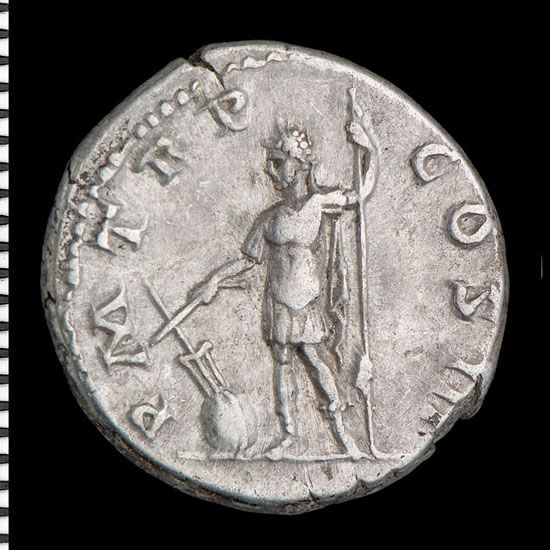 Fides publica on Hadrian's coin (Photo