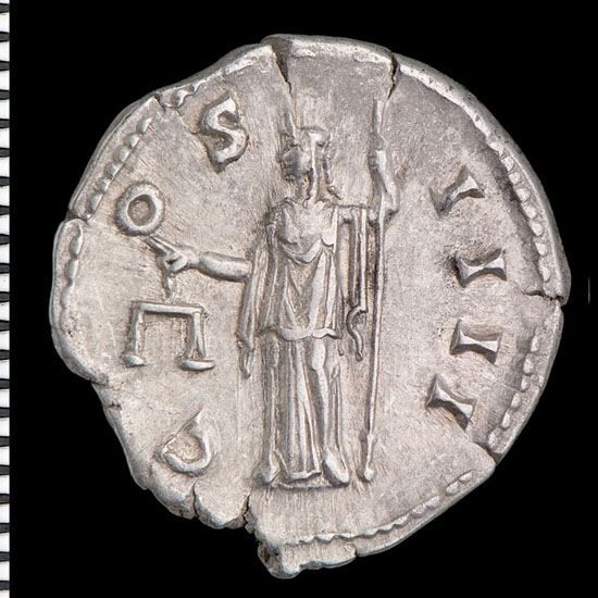 Aequitas ('fair dealing') or Moneta (the mint) [Antoninus Pius]