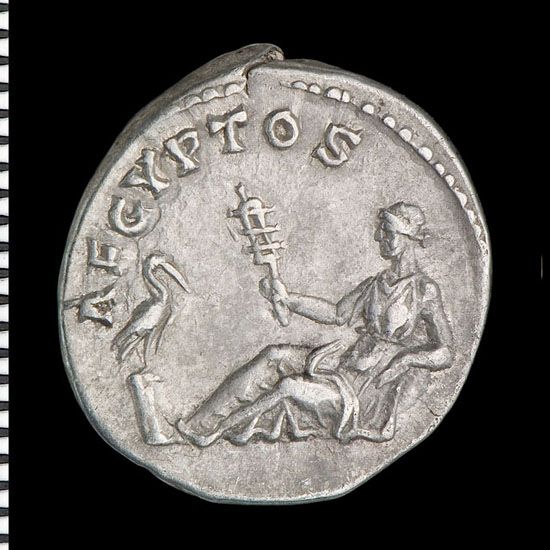 Aegyptos - one of many provinces personified on Hadrian's coins