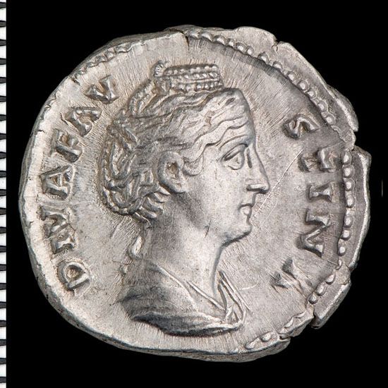 Faustina I, wife of Antoninus (d.141); commemorative issue ('Diva')