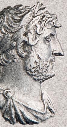 Detail of the Roman Emperor Hadrian (117-38)