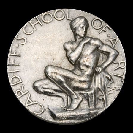 Goscombe John Medal, Cardiff School of Art - reverse