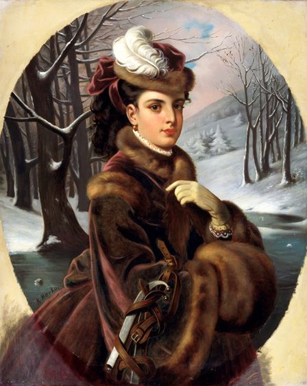 Adelina Patti (1843-1919) (oil on canvas)