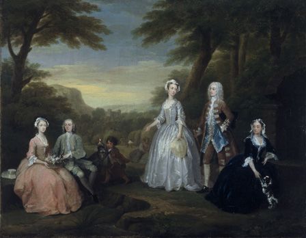 The Jones Family Conversation Piece, 1730 (oil on canvas)