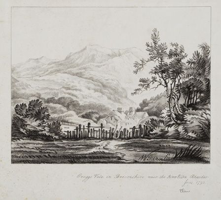 Vale of Elan, 1972 (copperplate line engraving on paper)