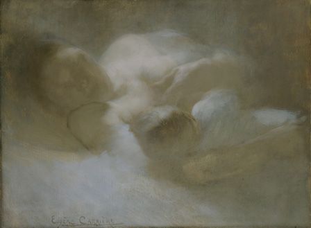 Maternity (suffering) (oil on canvas)