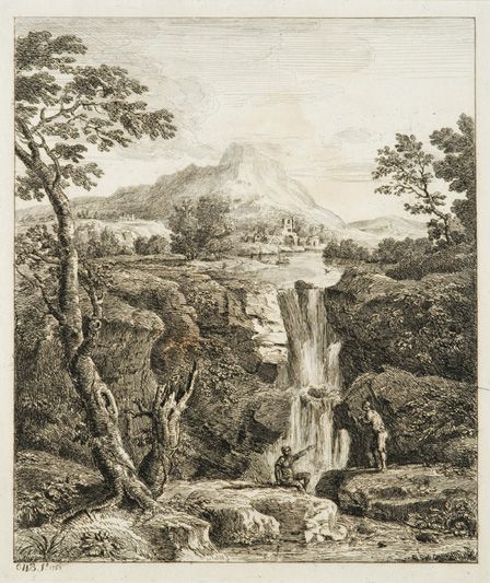 Landscape with Cascade, 1763 (etching on paper)