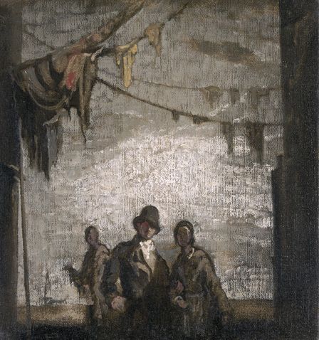 Rag Alley (oil on canvas)