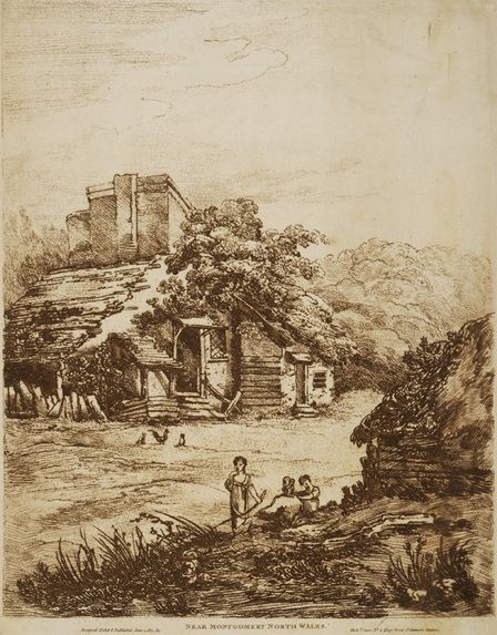 View near Montgomery 1810 (soft ground etching)