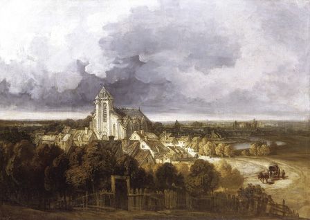View of Meaux (oil on canvas)