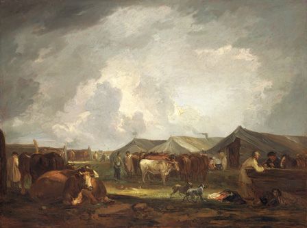The Cattle Fair (oil on canvas)