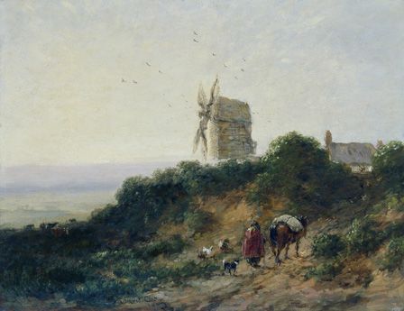 The Road to the Mill, 1849 (oil on board)