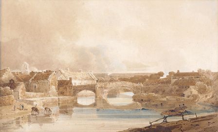 Morpeth Bridge, Northumberland, c.1801 (pencil & w/c on paper)