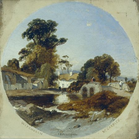 View at Whitchurch, 1843 (oil on canvas)