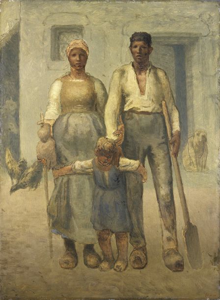 The peasant family, 1871-72 (Oil on canvas)