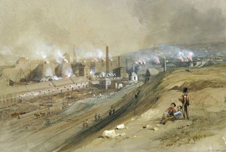 Dowlais Ironworks, 1840