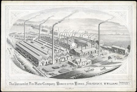 The Llansamlet Tin Plate Company, Worcester Works, Swansea, W. Williams, Managing Partner