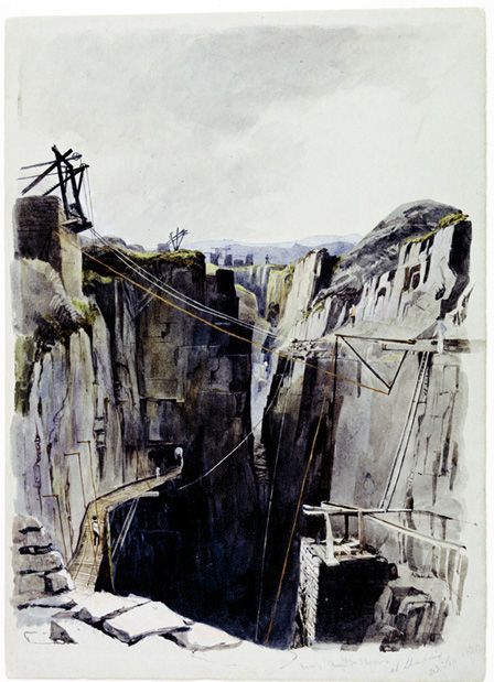 Glyn Rhonwy Quarry, 1834