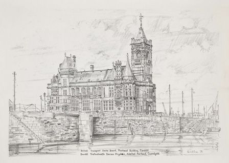 British Transport Docks Board, Pierhead Building, Docks, Cardiff