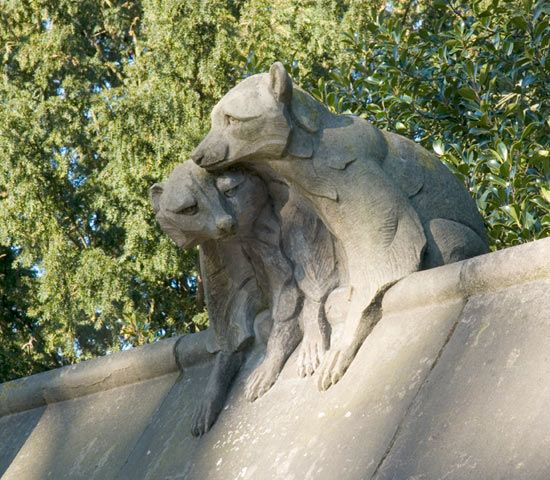 Cardiff Castle's Animal Wall