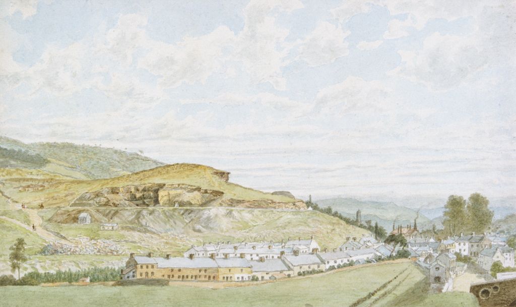 Pontypridd, 1855 (w/c over pencil on paper)