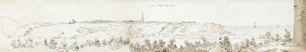 Tenby, 1678 (pen & ink & wash on paper)