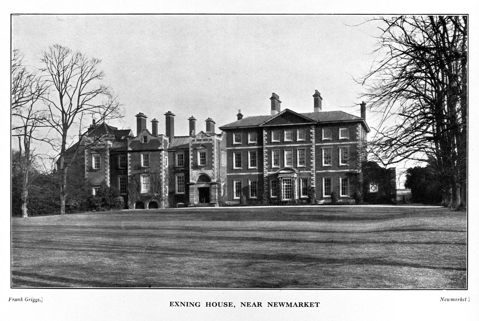 Exning, Lord Glanely's palatial Newmarket house.