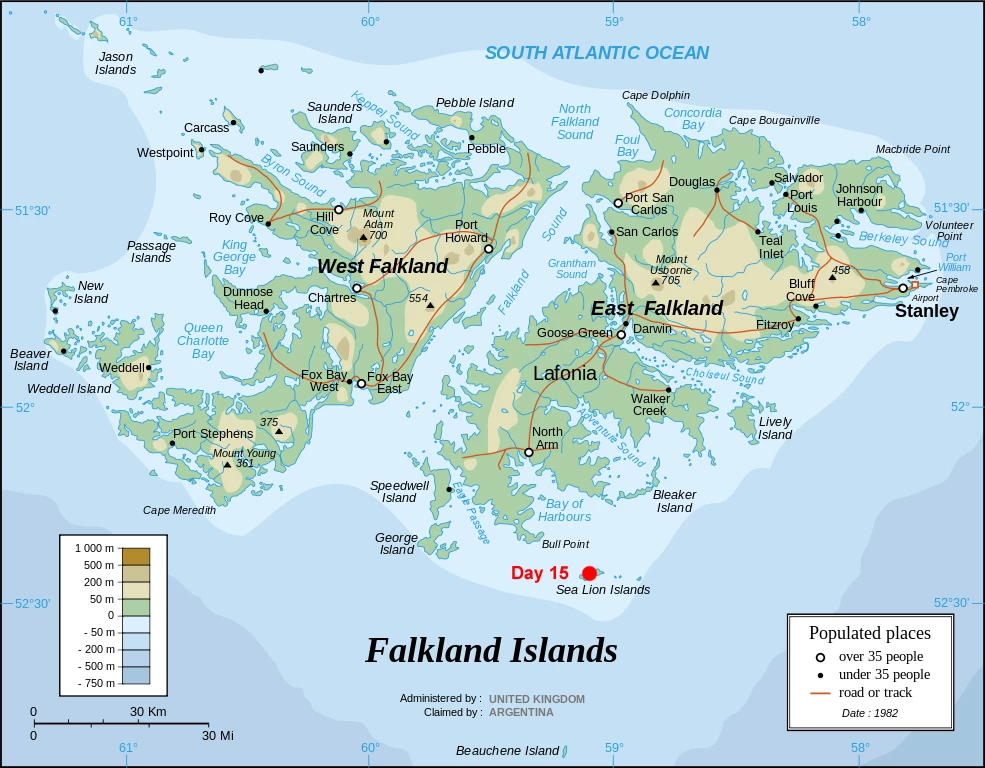 Falklands map